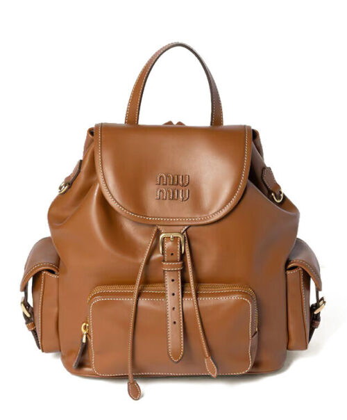 Miumiu Leather Backpack 5BZ042